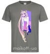 Мужская футболка Sailor moon with the cat Графит фото