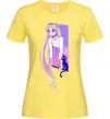 Женская футболка Sailor moon with the cat Лимонный фото