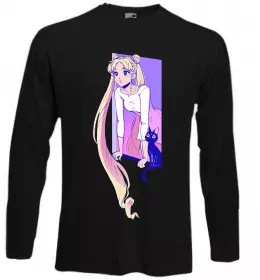 Лонгслив Sailor Moon black Черный фото