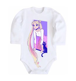 Детский боди Sailor moon with the cat Детский боди Sailor moon with the cat