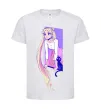 Детская футболка Sailor moon with the cat Белый фото