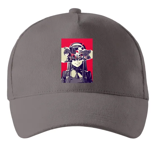 Кепка Darling in the Franxx poster Серый фото