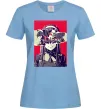 Женская футболка Darling in the Franxx poster Голубой фото