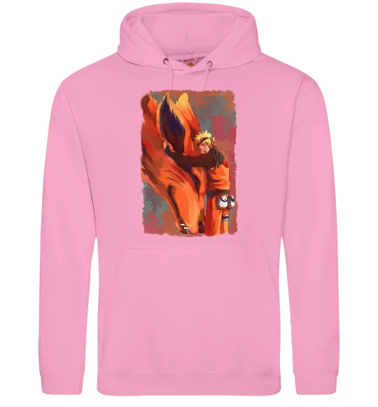 Мужская толстовка (худи) Naruto print Розовый фото