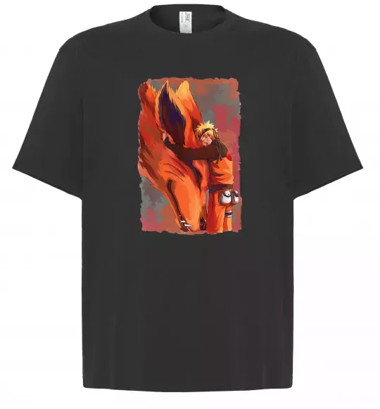 Футболка Оверсайз Naruto print Чорний фото