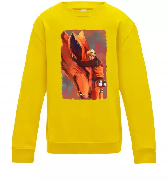 Дитячий світшот Naruto print Сонячно жовтий фото