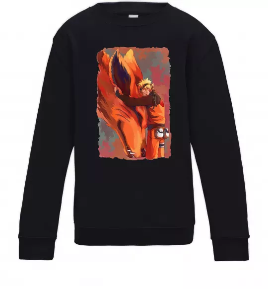 Дитячий світшот Naruto print Чорний фото