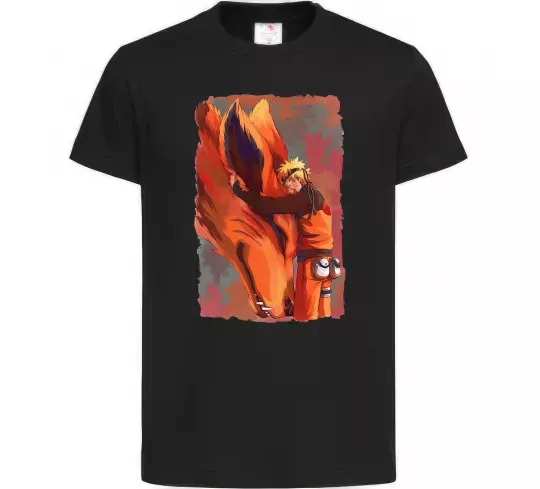 Дитяча футболка Naruto print Чорний фото