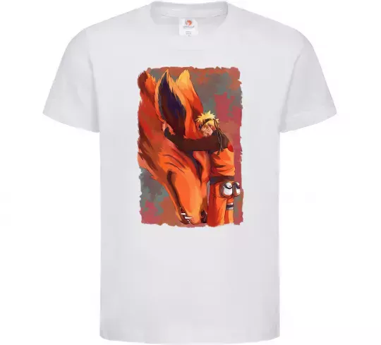 Дитяча футболка Naruto print Білий фото