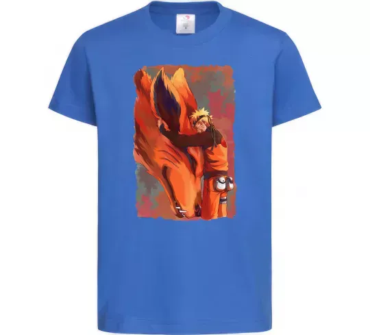 Дитяча футболка Naruto print Яскраво-синій фото