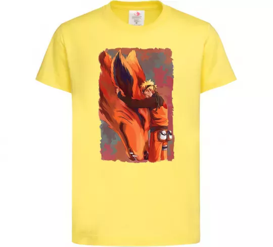 Дитяча футболка Naruto print Лимонний фото