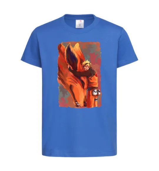 Дитяча футболка Naruto print Яскраво-синій фото