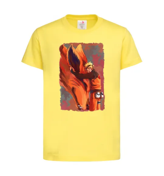Дитяча футболка Naruto print Лимонний фото