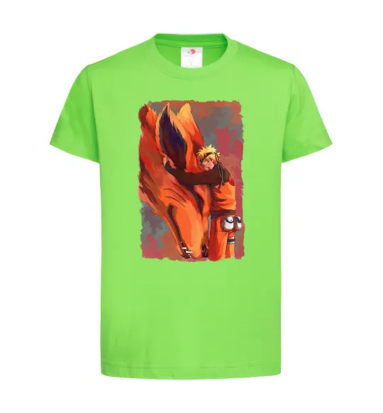 Дитяча футболка Naruto print Лаймовий фото