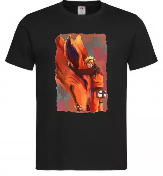 Мужская футболка Naruto print Черный фото