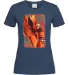 Женская футболка Naruto print Темно-синий фото