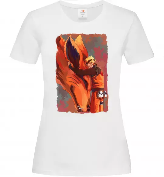 Женская футболка Naruto print Белый фото