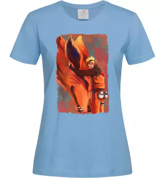 Женская футболка Naruto print Голубой фото