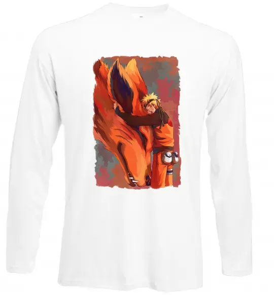 Лонгслив Naruto print Белый фото