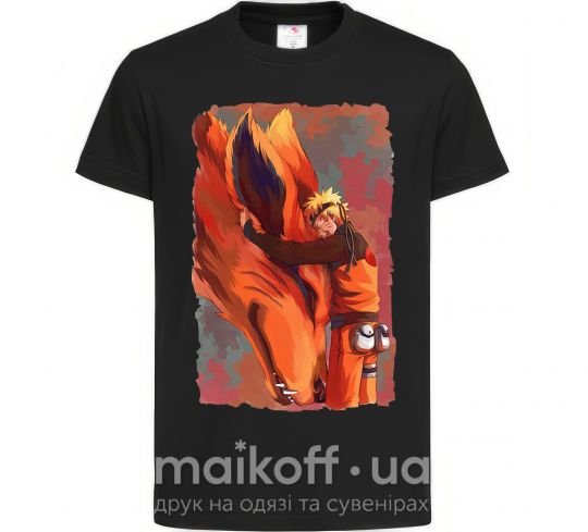 Дитяча футболка Naruto print Чорний фото