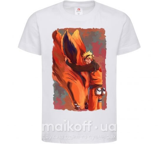Детская футболка Naruto print Белый фото