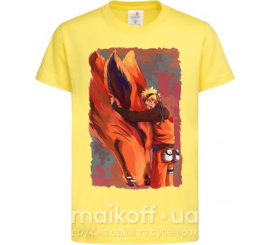 Дитяча футболка Naruto print Лимонний фото