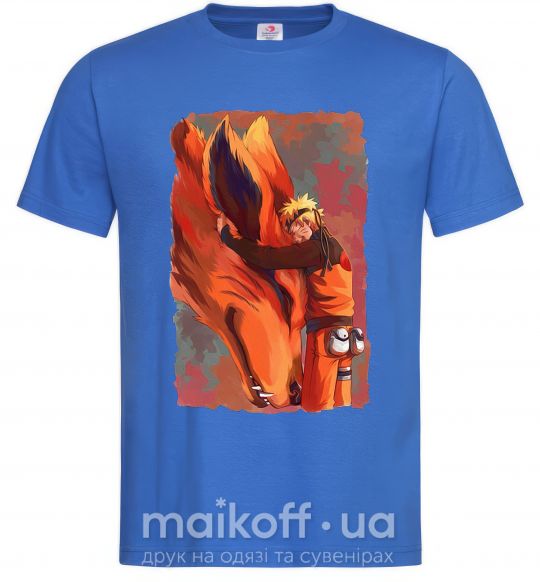 Чоловіча футболка Naruto print Яскраво-синій фото