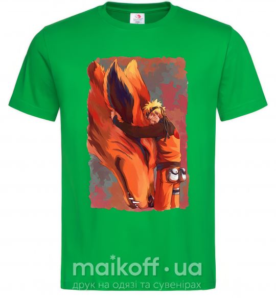 Чоловіча футболка Naruto print Зелений фото