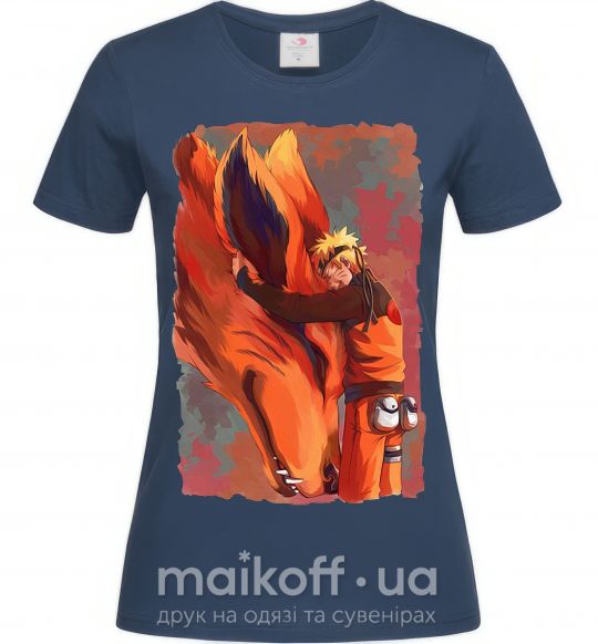 Женская футболка Naruto print Темно-синий фото