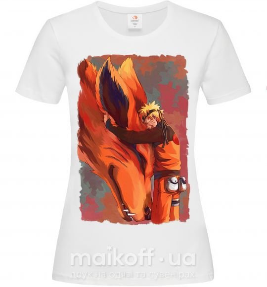 Женская футболка Naruto print Белый фото