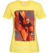 Жіноча футболка Naruto print Лимонний фото