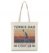 Эко-сумка Tennis dad like a regular dad but cooler Бежевый фото