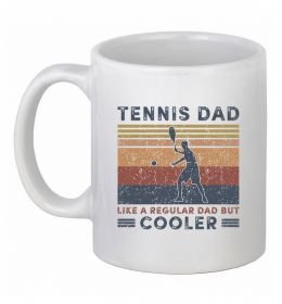 Чашка керамічна Tennis dad like a regular dad but cooler