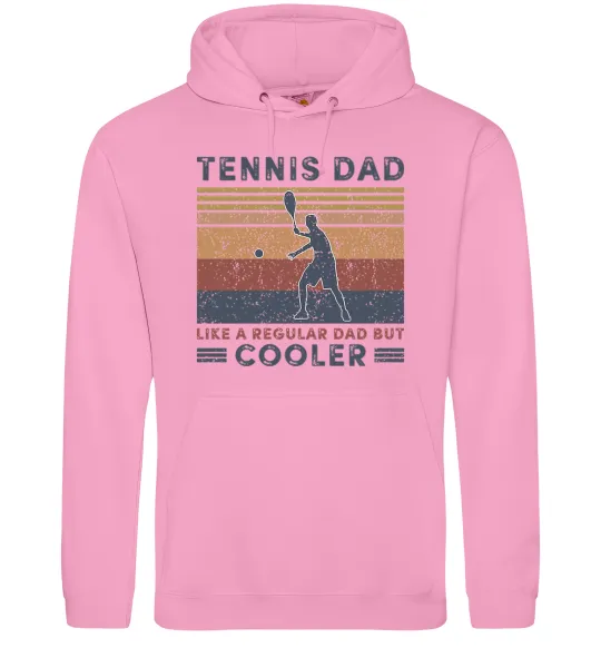 Чоловіча толстовка (худі) Tennis dad like a regular dad but cooler Рожевий фото