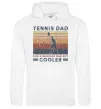 Мужская толстовка (худи) Tennis dad like a regular dad but cooler Белый Мужская толстовка (худи) Tennis dad like a regular dad but cooler Белый фото