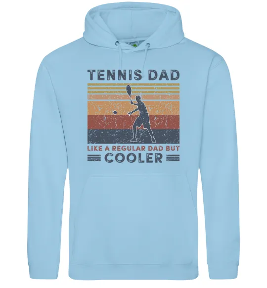 Чоловіча толстовка (худі) Tennis dad like a regular dad but cooler Блакитний фото