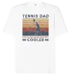 Футболка Оверсайз Tennis dad like a regular dad but cooler Білий фото