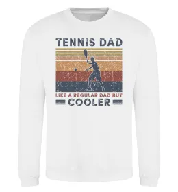 Світшот Tennis dad like a regular dad but cooler Білий фото