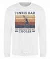 Світшот Tennis dad like a regular dad but cooler Білий фото