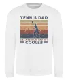 Світшот Tennis dad like a regular dad but cooler Білий фото