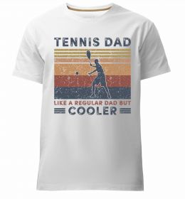 Мужская премиум футболка Tennis dad like a regular dad but cooler