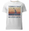 Мужская премиум футболка Tennis dad like a regular dad but cooler Белый фото