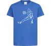 Детская футболка Фігура волейболіста Ярко-синий фото