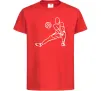 Детская футболка Фігура волейболіста Красный фото