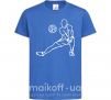 Детская футболка Фигура волейболиста Ярко-синий фото