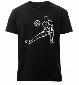 Мужская премиум футболка Фігура волейболіста