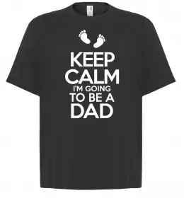 Футболка Оверсайз I'm going to be a dad Черный фото