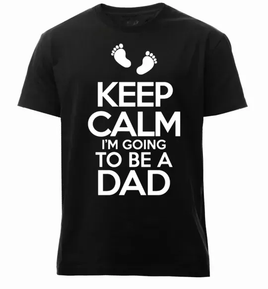 Мужская премиум футболка I'm going to be a dad Черный фото