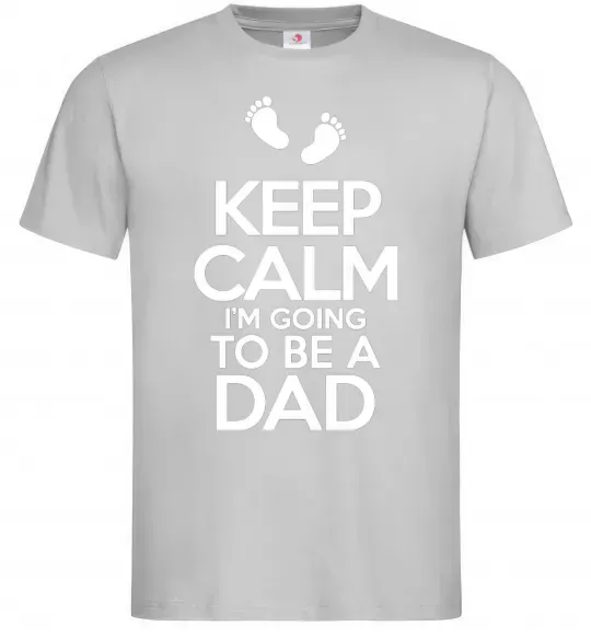 Чоловіча футболка I'm going to be a dad Сірий фото