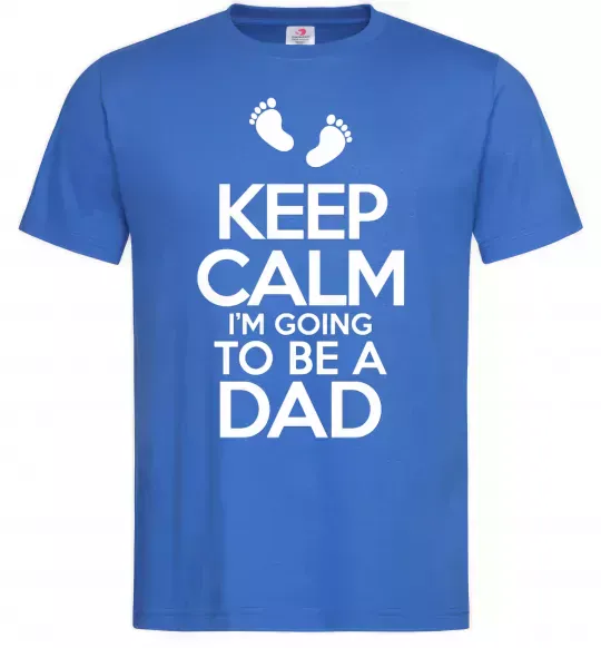 Чоловіча футболка I'm going to be a dad Яскраво-синій фото